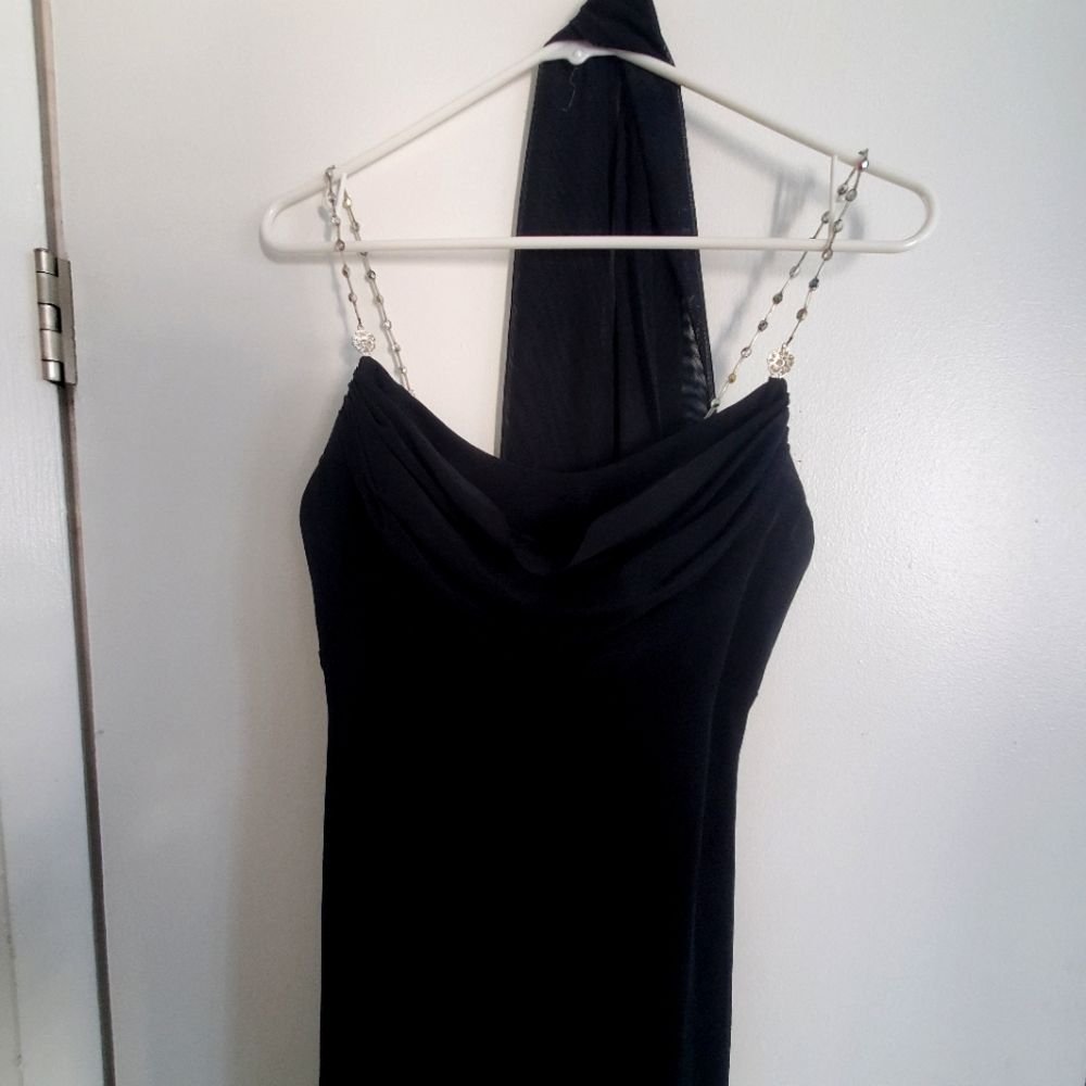 Cache long dress with scarf (size 4)